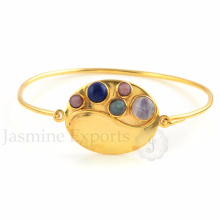 Maravilhoso Multi Gemstone Gold Plated Wholesale Alibaba Jóias Fornecedor